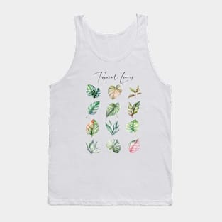 Tropical leaves Tank Top